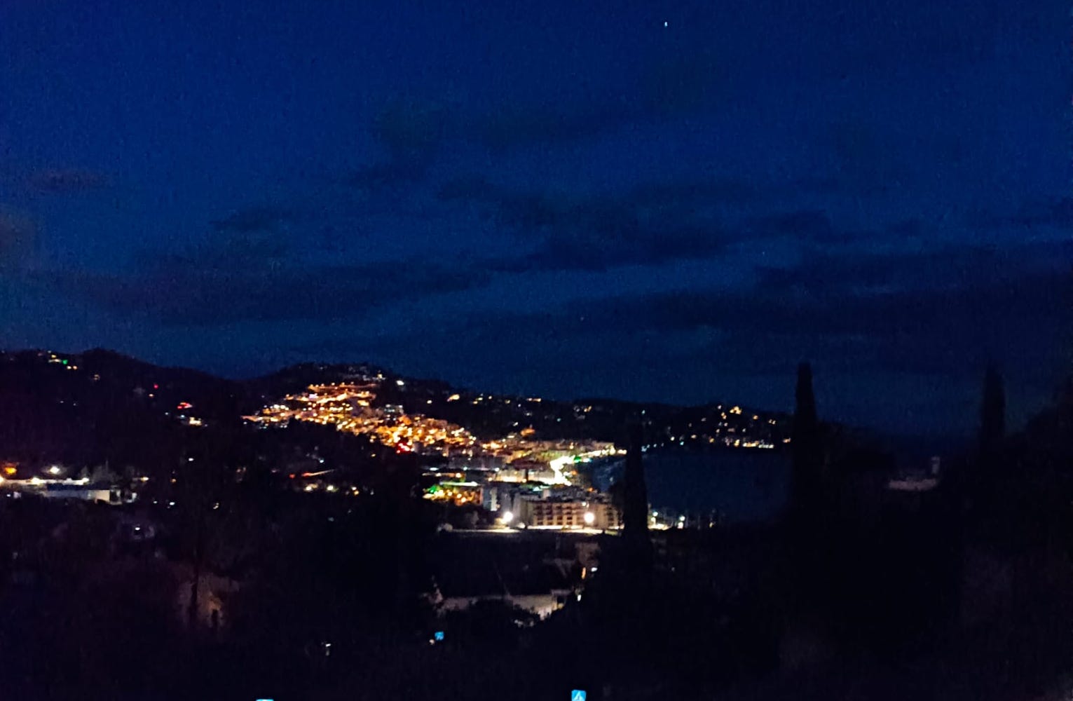 View at night